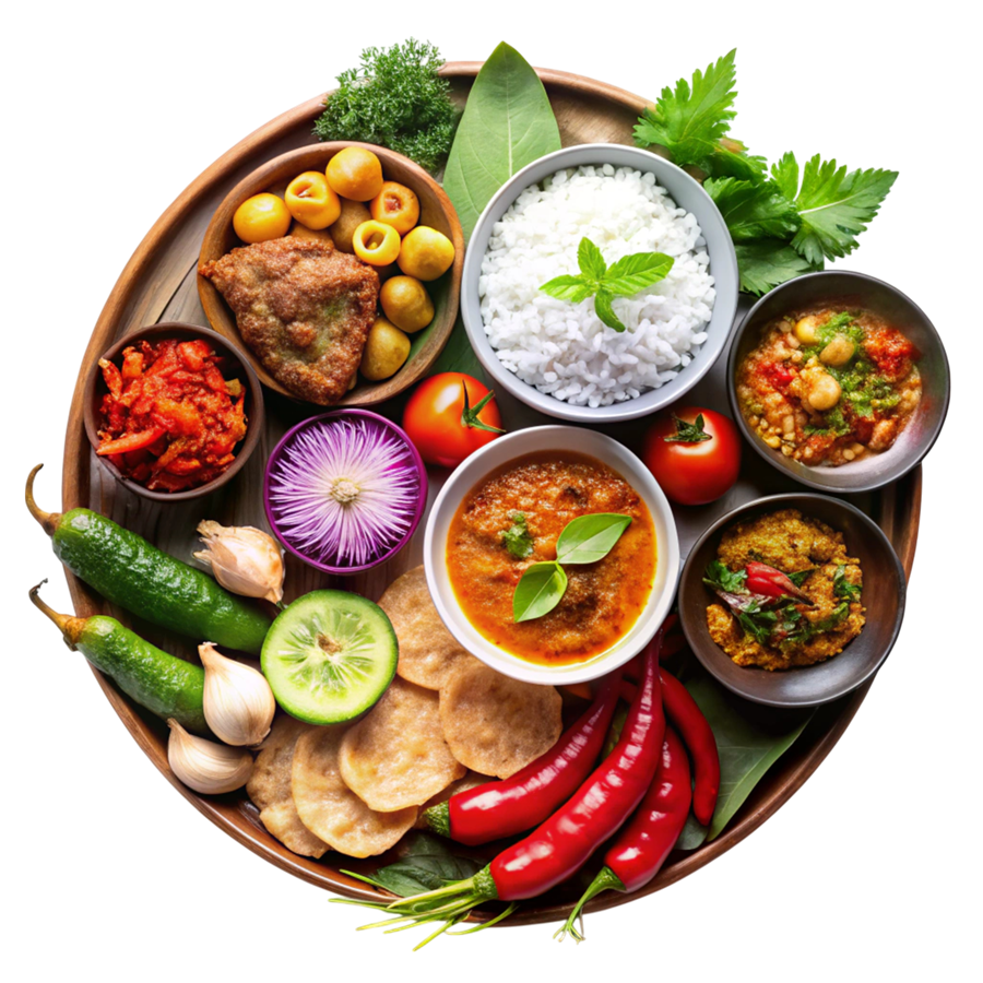 Spread of dishes